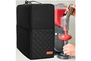CROTIRAD Slushie Machine Cover for Ninja Slushy Frozen Drink Maker, Foldable Dust Cover for Ninja Slushie Machine, Easy Storage Fits Ninja Slushi Maker, Black