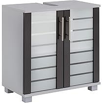 Schildmeyer 105646 NIKO Meuble sous-lavabo, Blanc nacré, 59,8 x 32,6 x 62,4 cm
