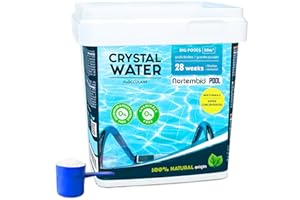 Nortembio Pool Super Konzentriertes Flockungsmittel 28 Wochen - Wasserklärer für große Pools & Spas - Gründliche Wasserpflege & effektive Klärhilfe - Ohne Aluminium - Poolpflege Herbst