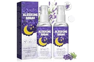 YCAAEO 2 Stück Lavendelspray - 60 ml, Lavendelspray für Kopfkissen, Lavendel Spray Bio - Entspannend und Wohltuend - für eine ruhige Atmosphäre, Duft für Kissen/Meditations/Yoga/Wohnzimmerduft