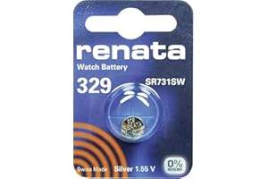 ICHOOSE LIMITED Confezione di batterie a bottone | litio 3 V | per orologi, torce, chiavi auto, calcolatrici, macchine fotografiche, ecc. 329 (SR731SW)