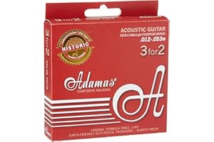 Struny Adamas do gitar akustycznych Historic Reissue Phosphor Bronze, zestaw 3 strun lekki .012-.053 1818-3