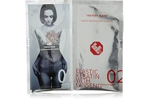Trendy Hair Elastic Keratin With Ginseng 1 Application Tratamiento Capilar - 2 x 50 ml