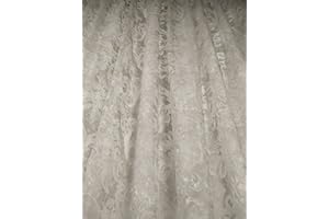 Tende Arredo Tessile Tenda a Metraggio Venduta a Metro in Devorè Alta 3 Metri 2 Colori Moderna (Grigio)