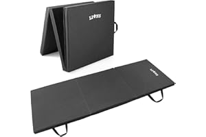 Lions Gymnastic Mat - 50MM Thick Tri Folding Yoga Exercise Gym Play Fitness Floor Matt - 180x60cm