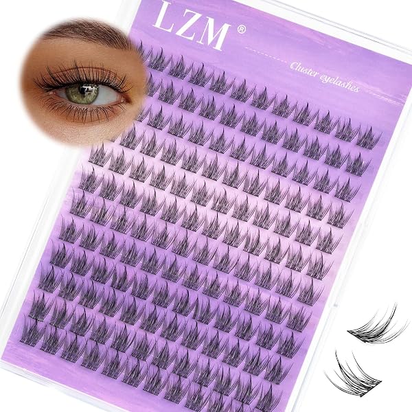 Obeyalash Wimpern-Cluster Für Fox Eye Look – Einzelne Wimpern-Extensions 40D, C-Curl, 8–16mm – DIY Wimpernverlängerung Zu Hause