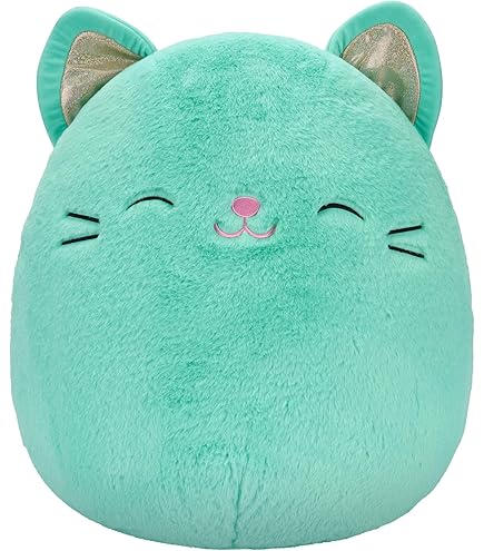Squishmallow Peluche chat siamois de 25,4 cm - Jouet en peluche mignon