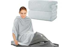 BALAPET 2 Pack Sauna Blanket Insert Towel,100% Cotton Insert for Sauna Blanket, Soft Absorbent Sauna Towel for Infrared Sauna Blankets,Reusable and Machine Washable(Gray)