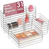 Quirlig 31 Pieces Drawer Organizers, Organizer Boxes 4 Sizes | Goodbye messy drawers. Great for cosmetics, jewelry and small