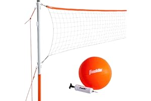 Franklin Sports Volleyball Net Sets - Backyard + Beach Portable Volleyball Set for Kids + Adults - Volleyballs + Nets with Poles + Equipment Included - Carry Bag for Storage + Transport