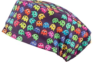 Pilucaps, Gorro quirófano pelo largo modelo PACKMAN unisex para mujer y hombre 100% algodón