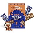 GO DESi Badam Coconut Barfi, 420 Grams Burfi, Individually Wrapped Burfi, 35 x 12g each, DESi Meetha, Dry Fruits Sweet, Almond Nuts bar, Sweets Indian Mithai, Indian Sweets Gift Pack