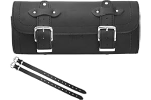‎ORLETANOS ORLETANOS Werkzeugrolle Big 15 Lenkerrolle Gepäckrolle kompatibel mit Chopper Harley Davidson HD Motorrad Bikertaschen Lederrolle Werkzeugrolle Bugrolle Werkzeugtasche