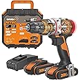 WORX Nitro 18V(20V MAX) Cordless Impact Drill WX354, Slammer Drill, 60N.m, 2-Speed, 2 x 2Ah Batteries Included