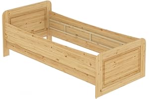 ‎ERST-HOLZ Erst-Holz Seniorenbett extra hoch 100x200 Einzelbett Holzbett Gästebett Massivholz Kiefer Bett 60.42-10 oR