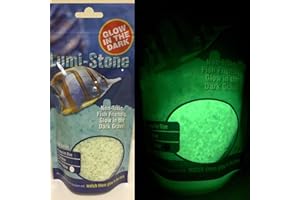 Lumi-Stone Aquatic Glowing Gravel, 250g GREEN