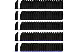 HALLEAST 100 Pieces Finger Sleeves for Gaming, Thumb Sleeves Mobile Gaming Controller, Anti Sweat, Breathable, Seamless Touchscreen Thumb Cover for PUBG, League of Legend, Knives Out, Fortnine