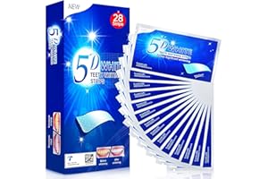 VINMALL Teeth Whitening Strips, Teeth Whitening Strips for Sensitive Teeth 14 Sessions- Whitening Strips for Teeth Strips Advanced Whitening Teeth Strips 5D White Tooth Whitening Strips