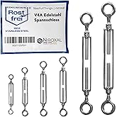 Stainless Steel Tensioner Eye to Eye - 4 mm - Pack of 5 - A4 - Cable Tensioner / Stainless Wire Tensioner