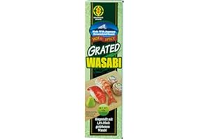 Kinjirushi geriebener Wasabi – Japanische, grüne Wasabipaste in der Tube – Scharfe, vegetarische Paste – Ideal zum Würzen von Sushi – 1 x 43g