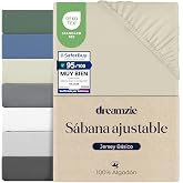 Dreamzie Sheets 140x200, Cotton, Elastic, Oeko-Tex, Beige | Breathable cotton・Elastic and Oeko-Tex・Affordable price・12 colors