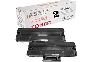 UNIVERSO CARTUCCIA kit2-mlt-d111s Kit 2 tóner compatibles Alta Capacidad para Samsung Xpress M2022 'Xpress M2022 M2022 W M2026 M2020 M2070 M2070 F M2070FW M2070 W, Kit Alta Capacidad' 2 tóner
