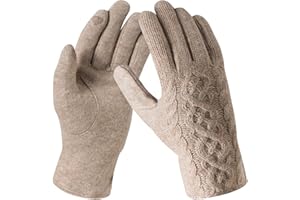 Bequemer Laden Mujeres Invierno Guantes Termicos de Lana Guantes Tactiles Trabajo para Clima Frio Regalo Mujer