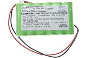 vhbw Batería Recargable Compatible con Visonic PowerMaster 30 Control Panel Sistema Alarma (1500 mAh, 7,2 V, NiMH)