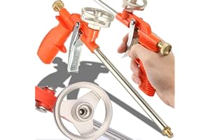 Retoo Pistolet à mousse en plastique pour boîtes de mousse 1 composant, pistolet en polyuréthane pour un traitement efficace de la mousse de pistolet, pour le remplissage, l'isolation et l'isolation