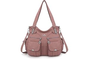 ANGEL KISS Angelkiss Cuir Sac à Main Désign/Epaule/Bandoulière/Large Capacité 8 Petites Poches Pour Filles/Femmes