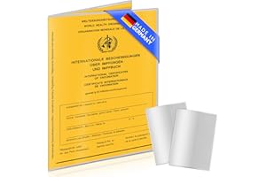 Creative Fox 2er Set Impfpass Hülle/Impfausweis Hülle (9,9 x 13,7cm) transparent für Kinder und Erwachsene | robuste und passgenaue Schutzhülle für Impfausweis & Alten Reisepass | Made in Germany