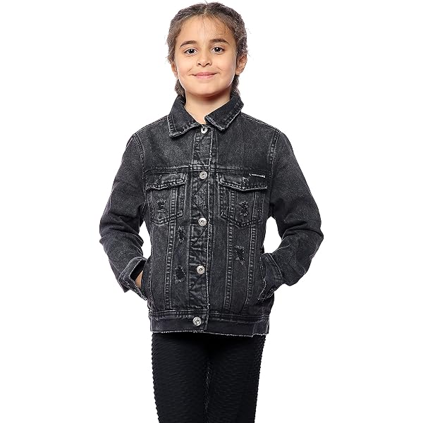 Veste Denim Garçon Avec Capuche Polaire - A2Z Kids - Taille 2 à 13 Ans