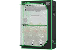 ‎VIVOSUN VIVOSUN PRO Growzelt 120x60x180cm Grow Tent mit Dicken 22mm Stangen Oxford-Gewebe hochreflektierendes Mylar Indoor Hydroponik Zuchtzelt Pflanzenzelt Gewächshaus P426 passend für AeroLight A200SE