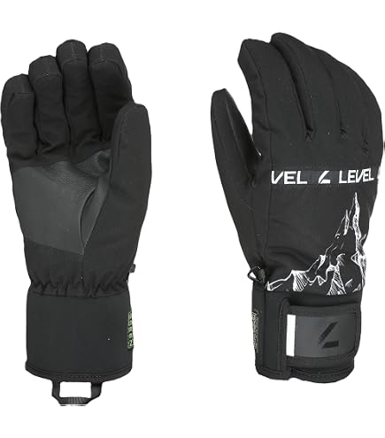 Level Evolution Gore-Tex - Guanti Sci Uomo con Polsino e Cinturino Regolabile, Invernali Protettivi, Impermeabili e Traspiranti, Termici da Neve Ideali nella Stagione Fredda, 1 Paio