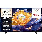 TCL 50 in&ccedil; Akıllı TV 50Q6C 4K QD-Mini LED Renkli Quantum Crystal HDR10+ Oyun Google TV, 144Hz Doğal Yenileme Hızı, Dolby Atmo