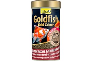 Tetra Goldfish Gold Colour - Mangime granulare premium per pesci rossi e altri pesci d'acqua fredda, lattina da 250 ml