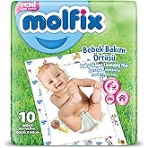 Molfix Bottom Replacement Cover, 60x60 cm, 10 Pieces
