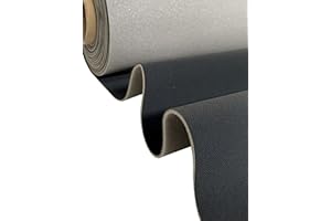 E. U. FABRICS LTD EU Fabrics CAR Headliner Fabric - 2MM Foam Backed - Automobile Trimmings Material - Upholstery - 1 Meter (Black)