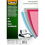Fellowes 5376102 PVC Deckblätter, A4, 200 Mikron, transparent, 100er Pack