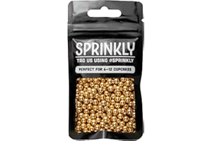 SPRINKLY - Metallic Pearls - Gold - 6mm - 30g
