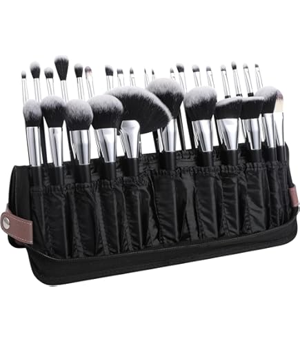 Porte-pinceau de maquillage transparent, porte-stylo, tasse anti-poussière, rangement cosmétique, table en spanTable, E27, 1 pièce  15