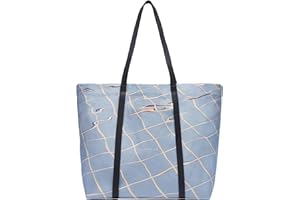 Liebeskind Berlin Damen-Shopper „Aurora“ – Große Canvas-Tasche Damen mit Reißverschlussfach und Leder-Schulterriemen – Shopper Bag Women – Passend für Laptops bis 16 Zoll – Light Bag