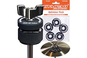Cympad Optimizer Foam Cymbal Washers 40x8mm - Set di 5 cuscinetti in schiuma cellulare per piatti - Migliora il suono, la protezione e la stabilità - Adatto a tutti i setup - Must-Have per batteristi