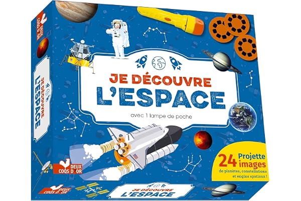 Je découvre l'espace - coffret avec lampe