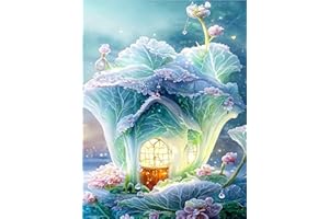 KUIZHEN 5D Diamond Painting, Full Round Drill Diamond Painting Erwachsene, DIY Cross Stickerei Malerei Kits, Malen nach Zahlen Diamond Kunst Painting Bilder für Home Wand Décor 30x40cm