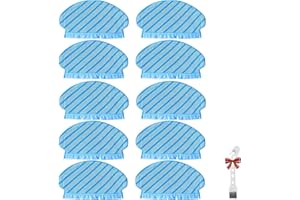 QAQGEAR Ersatz Reinigungstuch für Ecovacs Deebot OZMO 950 920 Roboter Staubsaugerersatz, Waschbar Wischtüch Teile Set mit multifunktionaler Reinigungsbürste