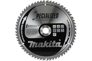 Makita B-67309 EFFICUT brzeszczot do piły tarczowej Ø 305 x 2,15 x 30 mm, 60 zębów, kąt zębów 10°, do czystych i szybkich cięć w drewnie, do akumulatorowych pił nasadowych i ukośnych