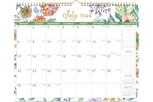 ARTFAN Calendar 2024/25 - Wall Calendar 2024-2025 UK, 18 Months Calendar, Family Calendar Planner, Jul. 2024 - Dec. 2025, To-do List & Notes, Hanging Hook, 37.6 x 29 cm