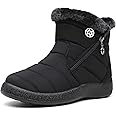 Gaatpot Women Winter Warm Snow Boots Ladies Slip On Water-resistant Outdoor Fur Lined Ankle Booties Shoes Size 3-9