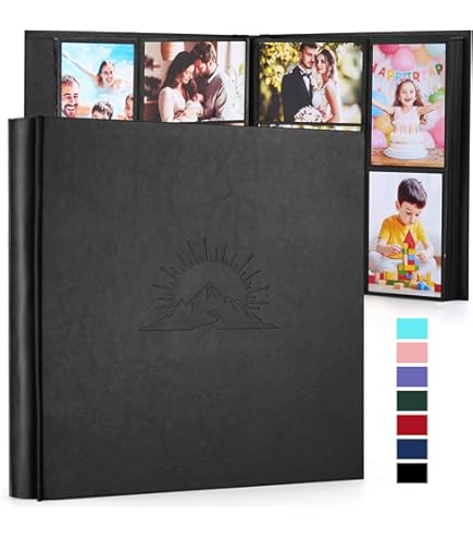 Walther Design Album Photo Bleu 200 Photos 13 X 18 Cm Memo Slip-in Book Simili Cuir Avec